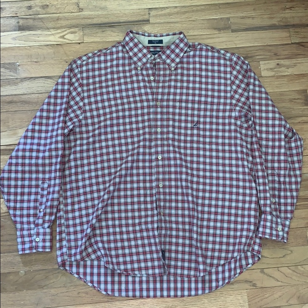 Nautical Long Sleeve Button Down